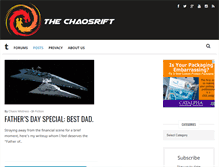 Tablet Screenshot of chaosrift.com